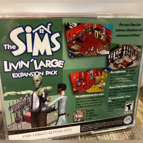 Vintage Circa 1999-2003 CD-ROM PC Games ULTIMATE Sims Collection Bundle, 7 Games